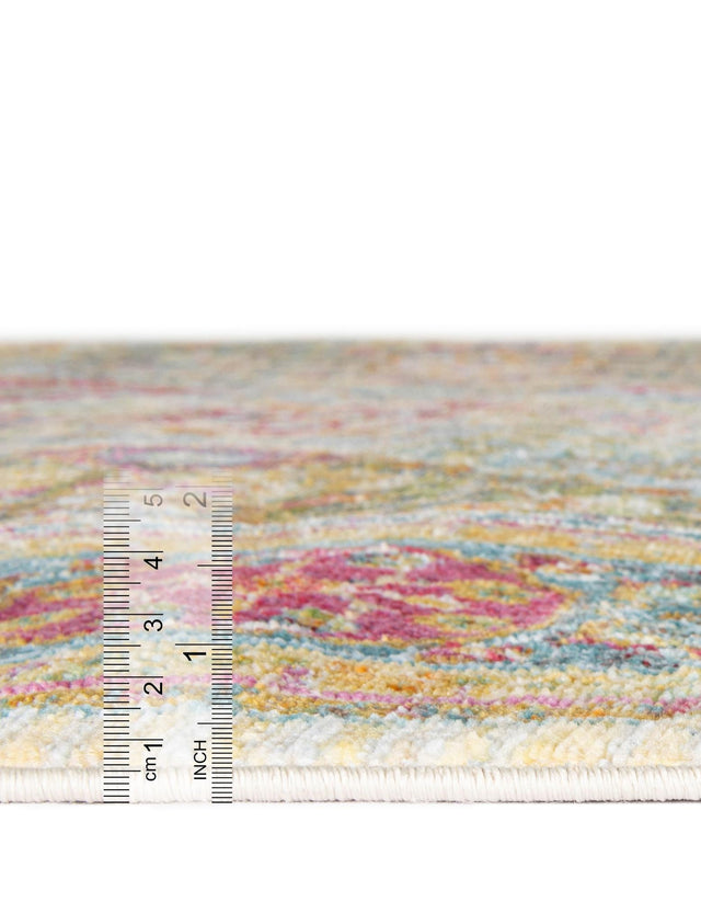 Multicolor 8' x 10' Baracoa Rectangle Area Rug 100% Polypropylene Distressed Vintage Living Dining Room Office Traditional Carpet for Sale at Rug Engine