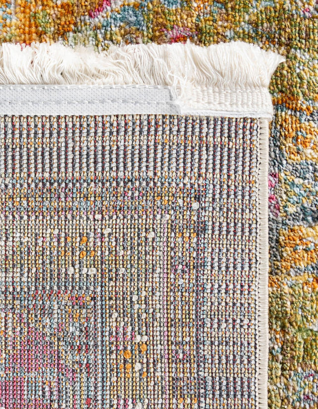 Multicolor 9' x 12' Baracoa Rectangle Area Rug 100% Polypropylene Distressed Vintage Living Dining Room Office Traditional Carpet for Sale at Rug Engine