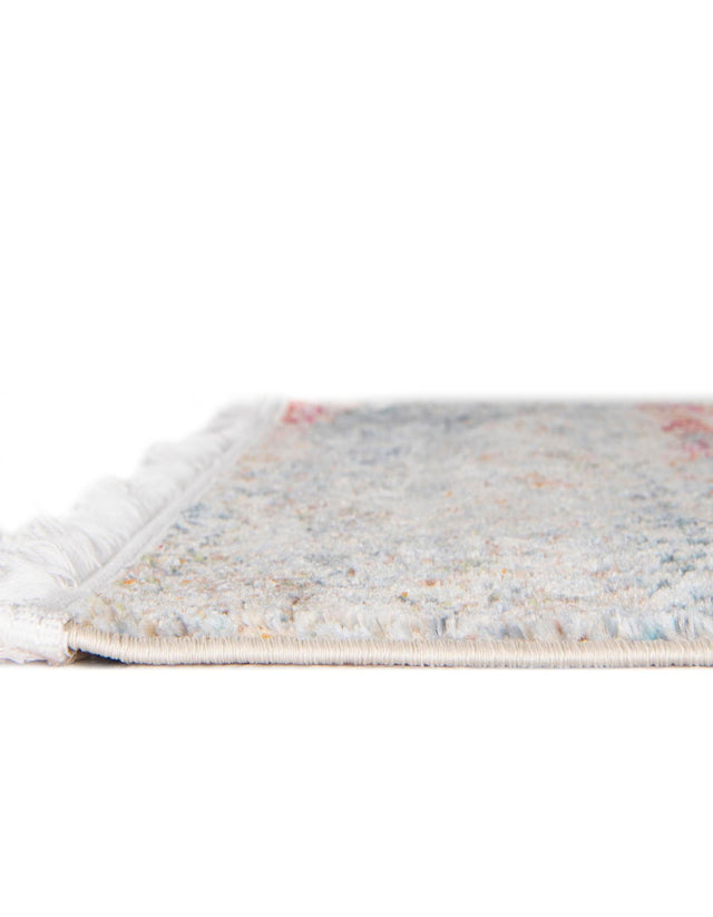 Cream 2' 2 x 8' Baracoa Runner Area Rug 100% Polypropylene Distressed Vintage Living Dining Room Office Traditional Carpet for Sale at Rug Engine