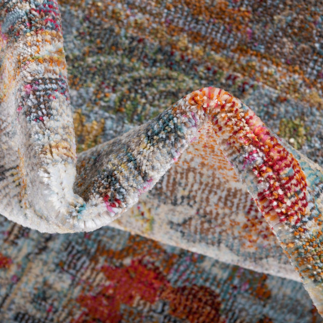 Light Blue 2' 2 x 3' 1 Baracoa Rectangle Area Rug 100% Polypropylene Distressed Vintage Living Dining Room Office Traditional Carpet for Sale at Rug Engine