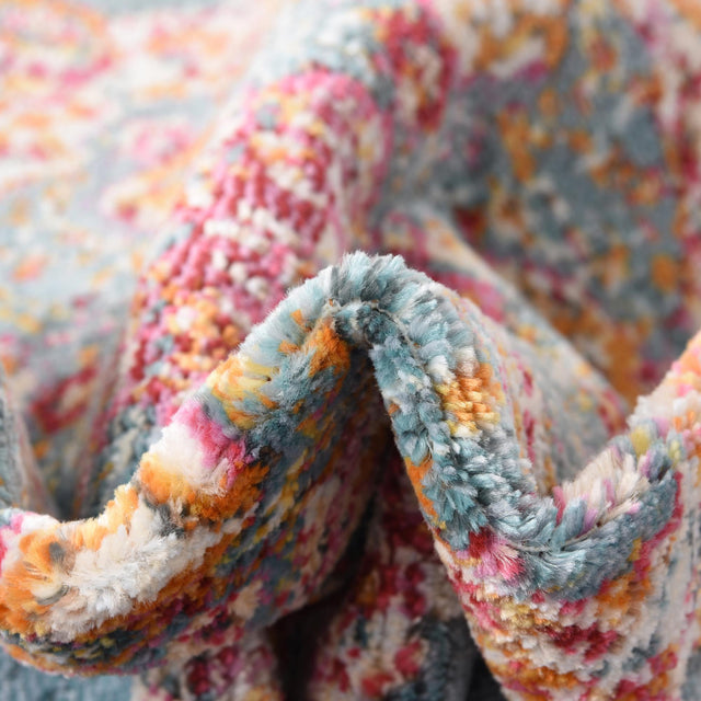 Turquoise 6' x 9' Baracoa Rectangle Area Rug 100% Polypropylene Distressed Vintage Living Dining Room Office Traditional Carpet for Sale at Rug Engine