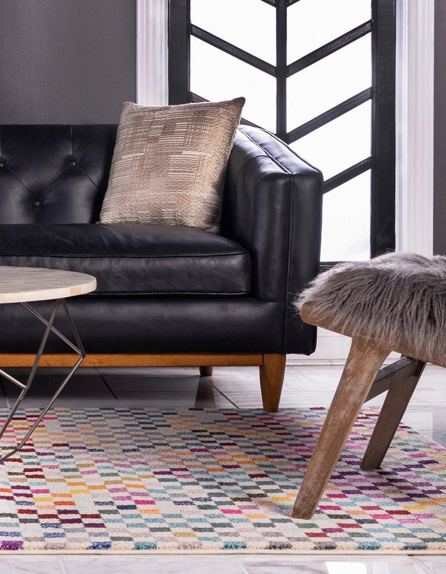 Multicolor 10' 6 x 16' 5 Chromatic Rectangle Area Rug 100% Polypropylene With Cotton Backing Abstract Modern Colorful Carpet Mat for Home Decor & Interior Design for Sale at Rug Engine