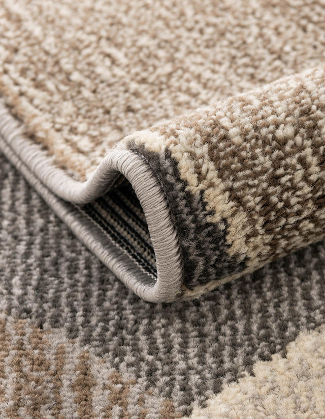 Gray 8' x 10' Chromatic Rectangle Area Rug 100% Polypropylene With Cotton Backing Abstract Modern Colorful Carpet Mat for Home Decor & Interior Design for Sale at Rug Engine