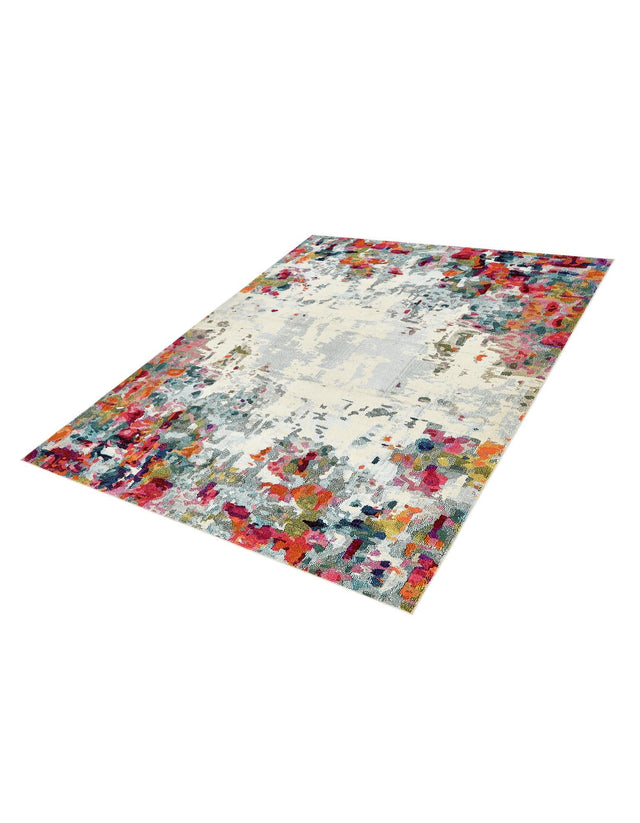 Multicolor 8' x 10' Chromatic Rectangle Area Rug 100% Polypropylene With Cotton Backing Abstract Modern Colorful Carpet Mat for Home Decor & Interior Design for Sale at Rug Engine