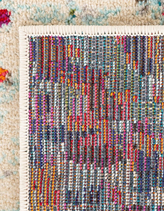 Multicolor 7' 1 x 10' Chromatic Rectangle Area Rug 100% Polypropylene With Cotton Backing Abstract Modern Colorful Carpet Mat for Home Decor & Interior Design for Sale at Rug Engine