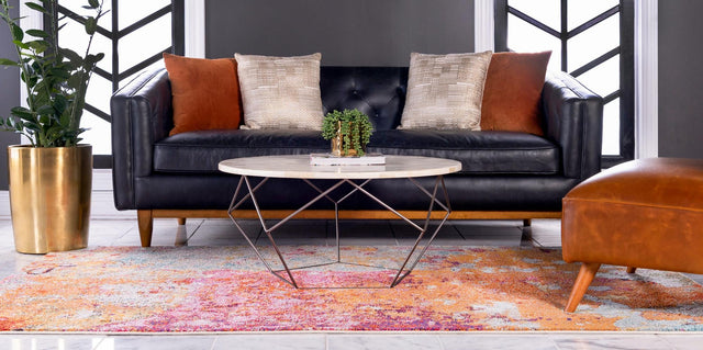 Multicolor 4' 1 x 6' 1 Chromatic Rectangle Area Rug 100% Polypropylene With Cotton Backing Abstract Modern Colorful Carpet Mat for Home Decor & Interior Design for Sale at Rug Engine