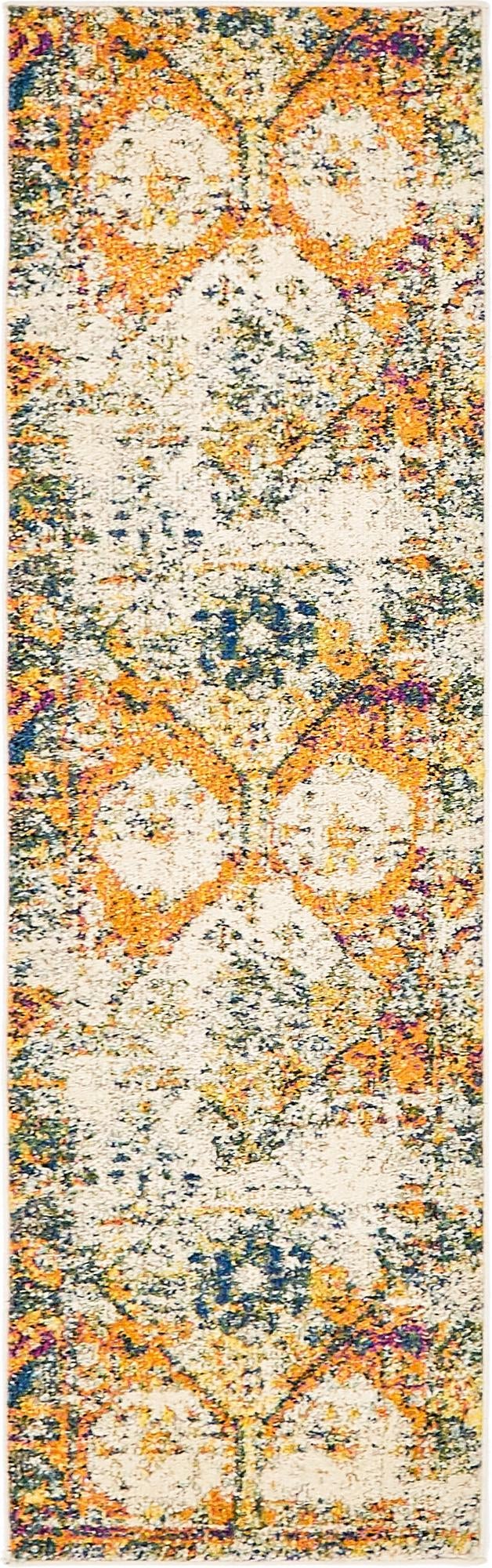 Beige 2' x 6' 7 Monterey Runner Area Rug 100% Polypropylene Colorful Easy Clean Traditional Carpet for Living Room, Bedrooms, Dining, Kitchen for Sale at Rug Engine