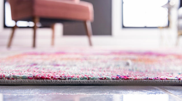 Pink 5' 1 x 8' Monterey Rectangle Area Rug 100% Polypropylene Colorful Easy Clean Traditional Carpet for Living Room, Bedrooms, Dining, Kitchen for Sale at Rug Engine