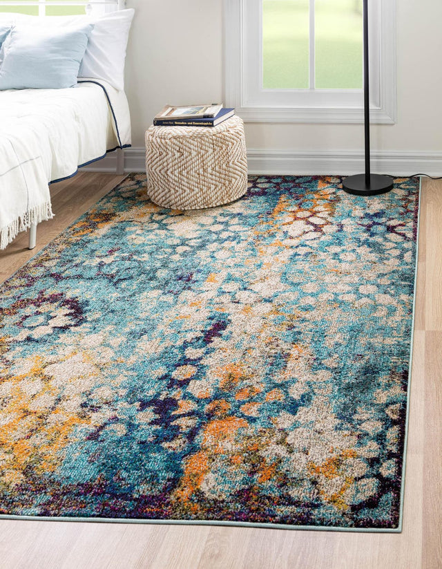 Blue 9' 10 x 13' 1 Vita Rectangle Area Rug