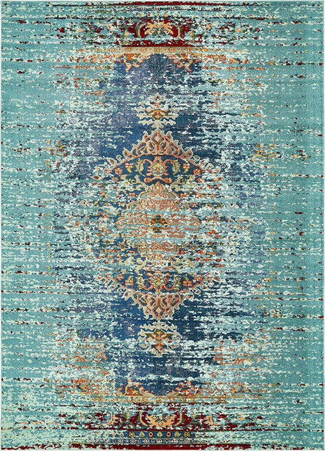 Turquoise 9' x 12' 2 Vita Rectangle Area Rug