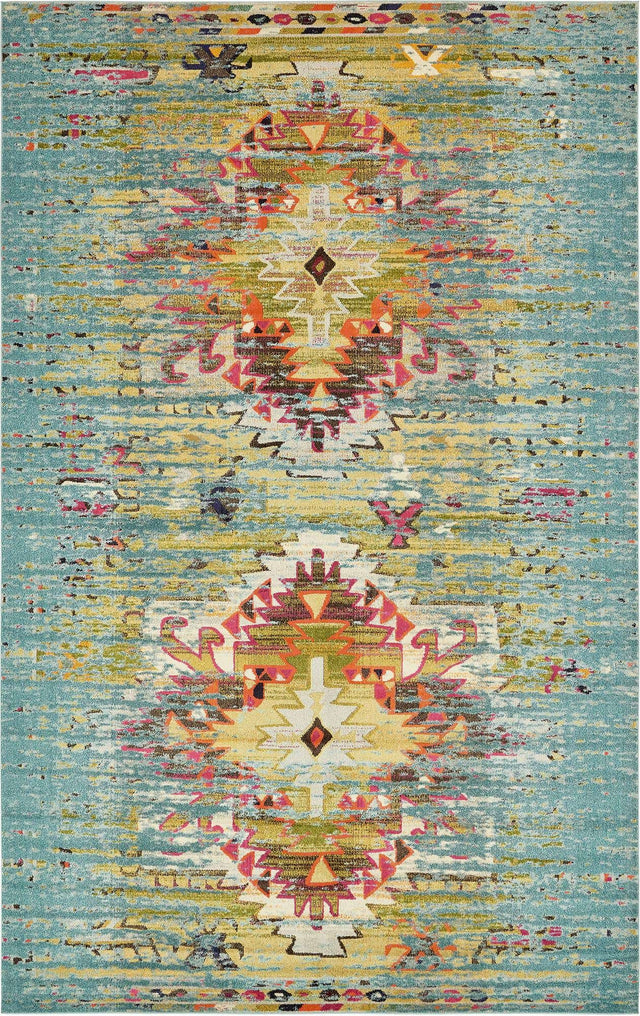 Turquoise 10' 6 x 16' 5 Vita Rectangle Area Rug