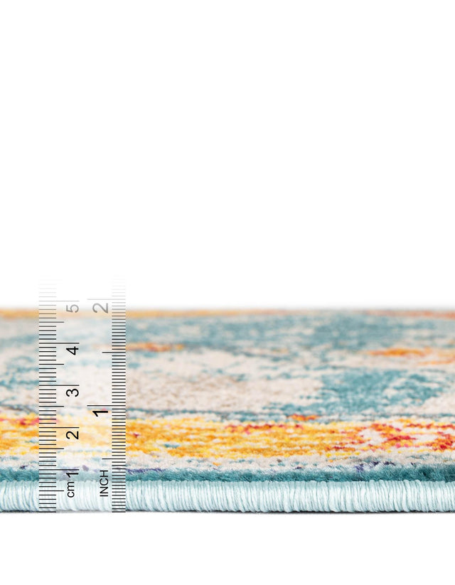 Blue 2' 7 x 10' Vita Runner Area Rug