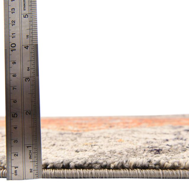 Gray 4' 1 x 4' 1 Vita Round Area Rug