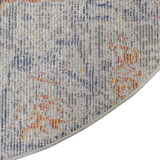 Gray 4' 1 x 4' 1 Vita Round Area Rug