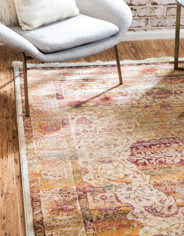 Cream 2' 2 x 3' 1 Baracoa Rectangle Area Rug 100% Polypropylene Distressed Vintage Living Dining Room Office Traditional Carpet for Sale at Rug Engine