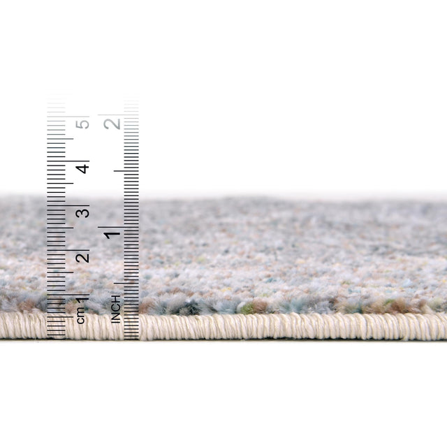 Fume Gray 2' 7 x 12' Baracoa Runner Area Rug 100% Polypropylene Distressed Vintage Living Dining Room Office Traditional Carpet for Sale at Rug Engine