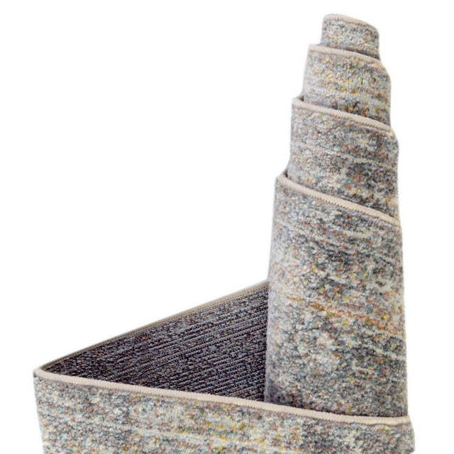 Fume Gray 2' 7 x 10' Baracoa Runner Area Rug 100% Polypropylene Distressed Vintage Living Dining Room Office Traditional Carpet for Sale at Rug Engine