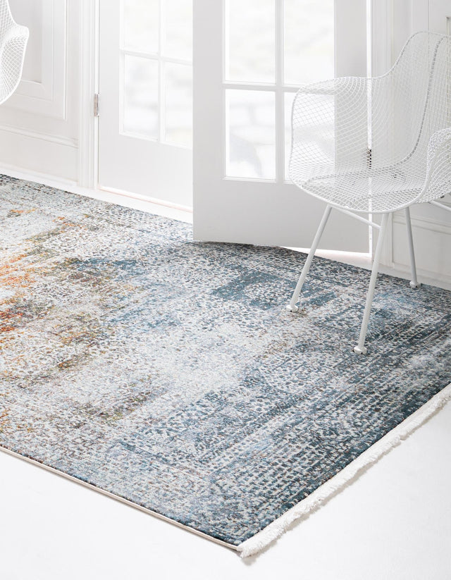 Multicolor 9' x 12' Baracoa Rectangle Area Rug 100% Polypropylene Distressed Vintage Living Dining Room Office Traditional Carpet for Sale at Rug Engine