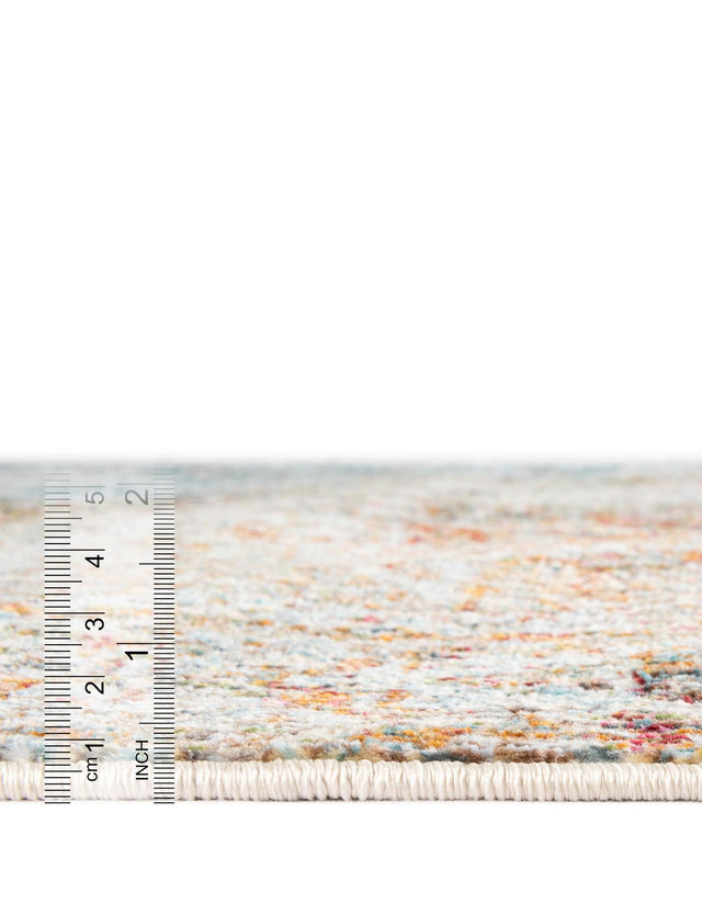 Multicolor 8' x 10' Baracoa Rectangle Area Rug 100% Polypropylene Distressed Vintage Living Dining Room Office Traditional Carpet for Sale at Rug Engine