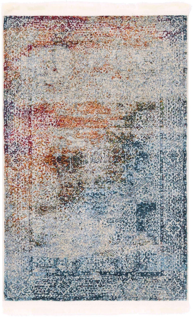 Multicolor 2' 2 x 3' 1 Baracoa Rectangle Area Rug 100% Polypropylene Distressed Vintage Living Dining Room Office Traditional Carpet for Sale at Rug Engine