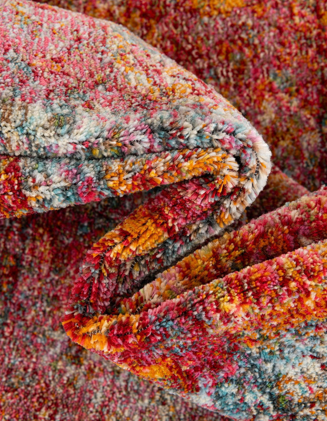 Red 5' 5 x 8' Baracoa Rectangle Area Rug 100% Polypropylene Distressed Vintage Living Dining Room Office Traditional Carpet for Sale at Rug Engine