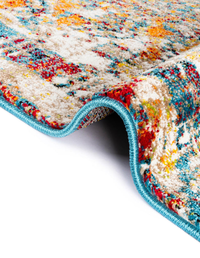 Multicolor 2' 7 x 10' Rosso Runner Area Rug Vintage Distressed Faded Traditional Design Carpet for Unique Home Interior Design for Sale at Rug Engine