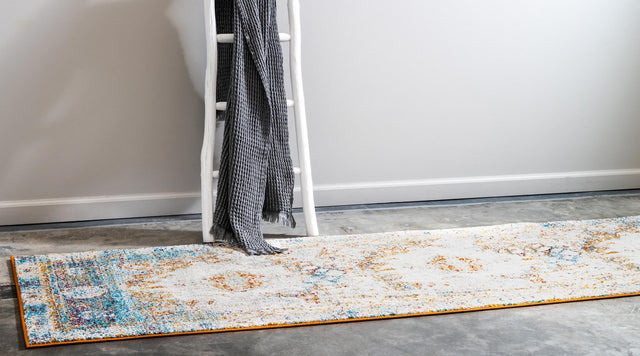 Beige 2' 7 x 10' Rosso Runner Area Rug Vintage Distressed Faded Traditional Design Carpet for Unique Home Interior Design for Sale at Rug Engine