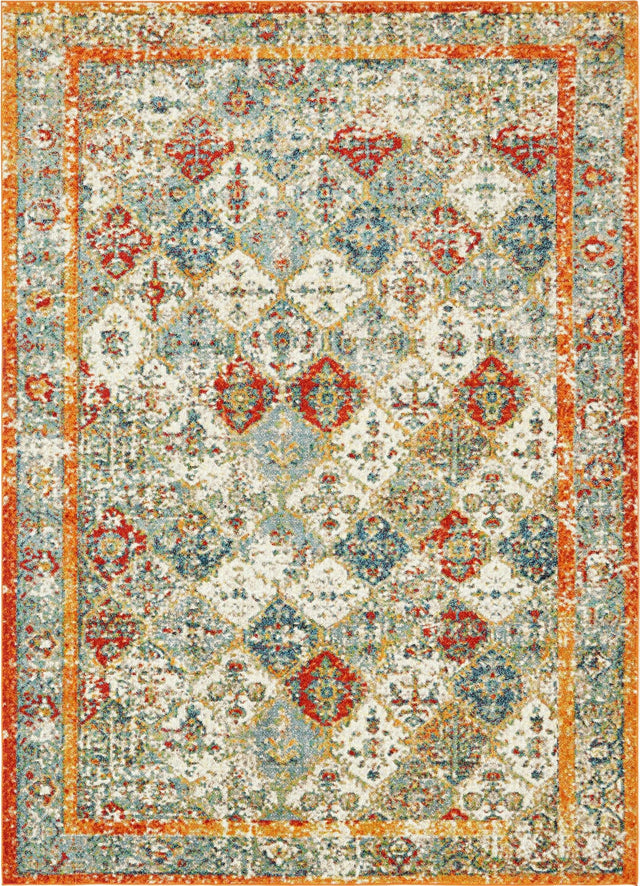 Beige 9' x 12' 2 Rosso Rectangle Area Rug Vintage Distressed Faded Traditional Design Carpet for Unique Home Interior Design for Sale at Rug Engine