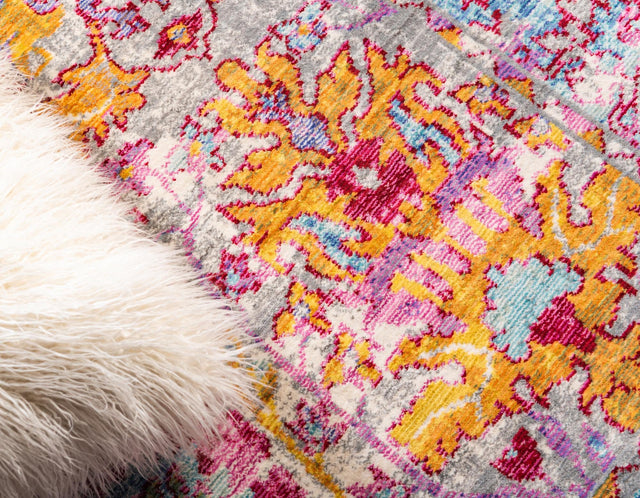 Beige 4' x 6' Austin Rectangle Area Rug 100% Polyester Durable Cotton Backing Living Dining Room Bedroom Office Vintage Decor Carpet for Sale at Rug Engine