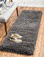 Slate 2' x 6' 1 Marilyn Monroe Opulence Shag Runner Area Rug Thick Soft Touch Fluffy & Plush Shaggy Pile
