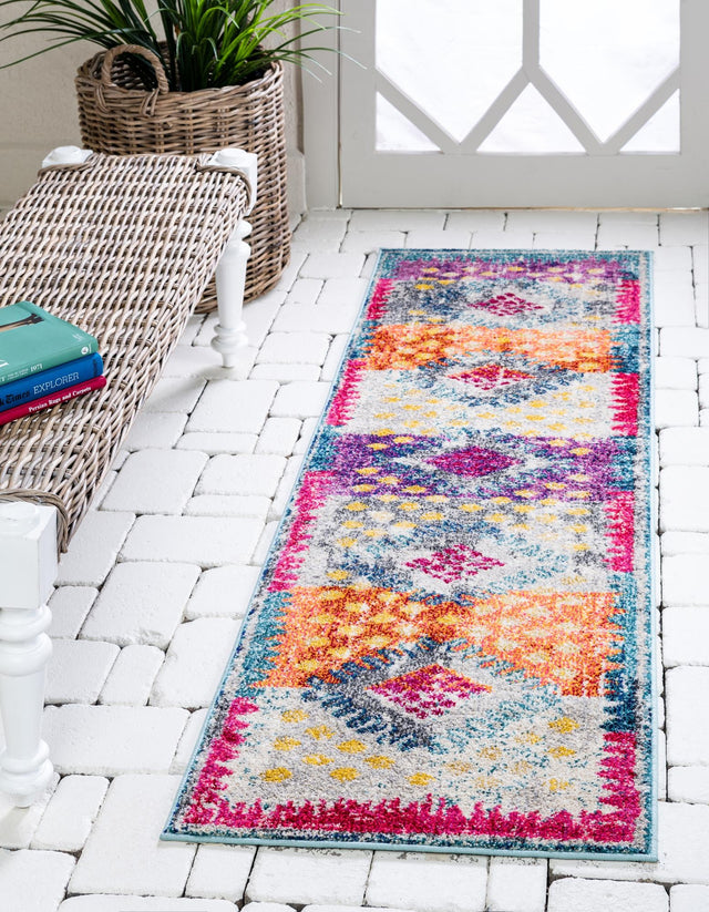 Multicolor 2' 7 x 10' Vita Runner Area Rug