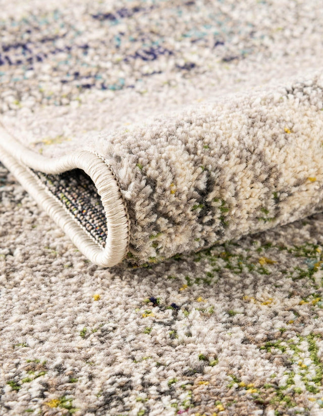 Gray 4' 1 x 6' 1 Chromatic Rectangle Area Rug 100% Polypropylene With Cotton Backing Abstract Modern Colorful Carpet Mat for Home Decor & Interior Design for Sale at Rug Engine