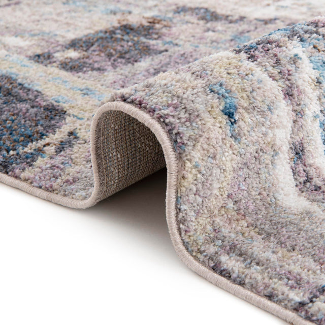 Multicolor 5' 3 x 5' 3 Jill Zarin Downtown Round Area Rug 100% Polyester (Space-Dyed Yarn) Abstract Modern Colorful Vivid Carpet for Home Interior Design for Sale at Rug Engine