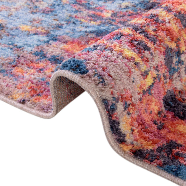Multicolor 2' 7 x 10' Jill Zarin Downtown Runner Area Rug 100% Polyester (Space-Dyed Yarn) Abstract Modern Colorful Vivid Carpet for Home Interior Design for Sale at Rug Engine