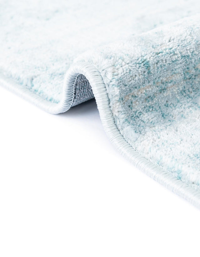 Turquoise 2' 2 x 6' 1 Jill Zarin Uptown Runner Area Rug 70% Polypropylene & 30% Polyester Contemporary Carpet for Living, Dining, Office, Bedroom for Sale at Rug Engine