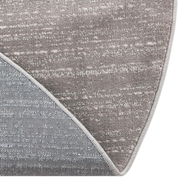 Gray 8' x 8' Jill Zarin Uptown Round Area Rug 70% Polypropylene & 30% Polyester Contemporary Carpet for Living, Dining, Office, Bedroom for Sale at Rug Engine