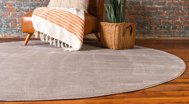 Brown 8' x 8' Jill Zarin Uptown Round Area Rug 70% Polypropylene & 30% Polyester Contemporary Carpet for Living, Dining, Office, Bedroom for Sale at Rug Engine
