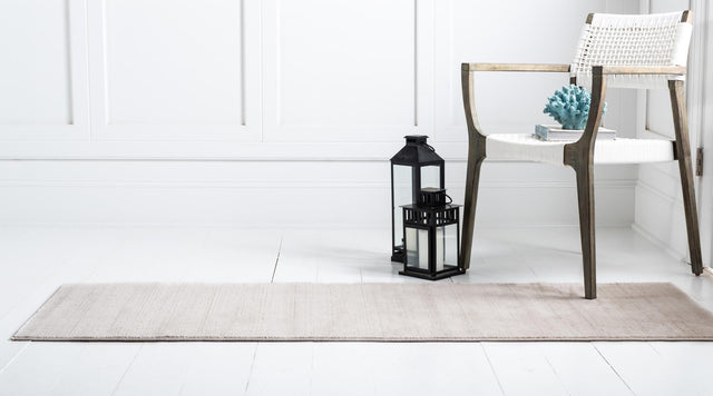 Beige 2' 7 x 10' Jill Zarin Uptown Runner Area Rug 70% Polypropylene & 30% Polyester Contemporary Carpet for Living, Dining, Office, Bedroom for Sale at Rug Engine