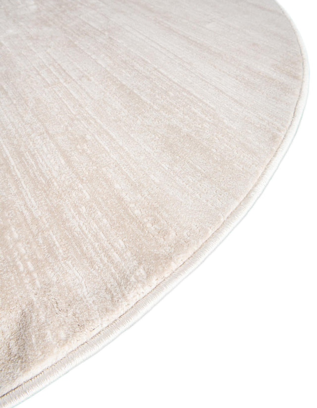 Beige 6' 1 x 6' 1 Jill Zarin Uptown Round Area Rug 70% Polypropylene & 30% Polyester Contemporary Carpet for Living, Dining, Office, Bedroom for Sale at Rug Engine