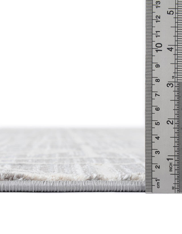 Gray 9' x 12' 2 Jill Zarin Uptown Rectangle Area Rug 70% Polypropylene & 30% Polyester Contemporary Carpet for Living, Dining, Office, Bedroom for Sale at Rug Engine