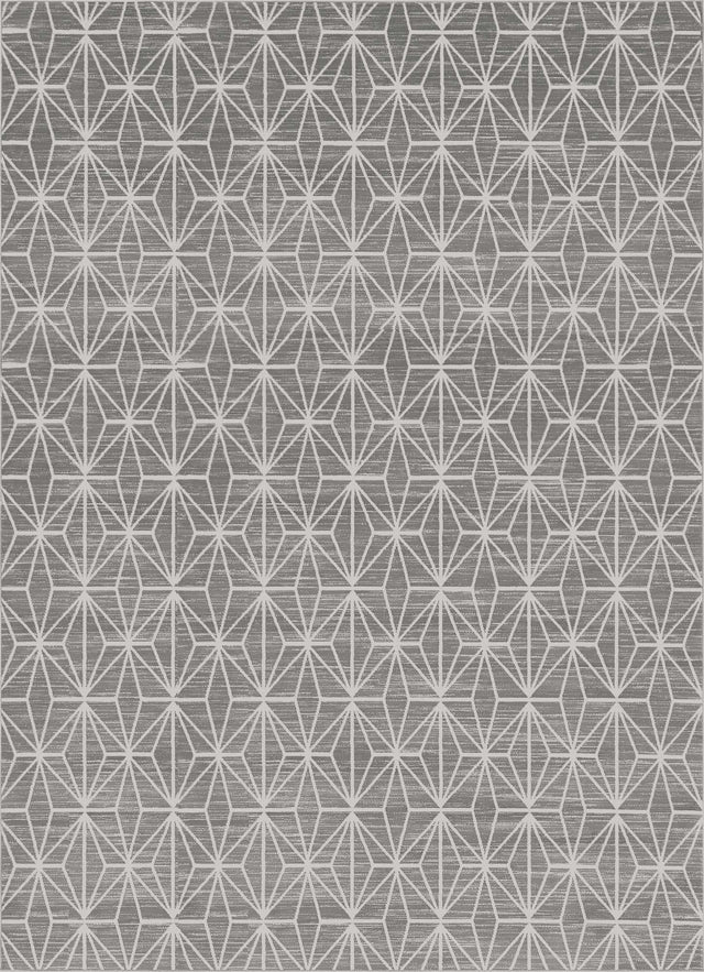 Gray 9' x 12' 2 Jill Zarin Uptown Rectangle Area Rug 70% Polypropylene & 30% Polyester Contemporary Carpet for Living, Dining, Office, Bedroom for Sale at Rug Engine