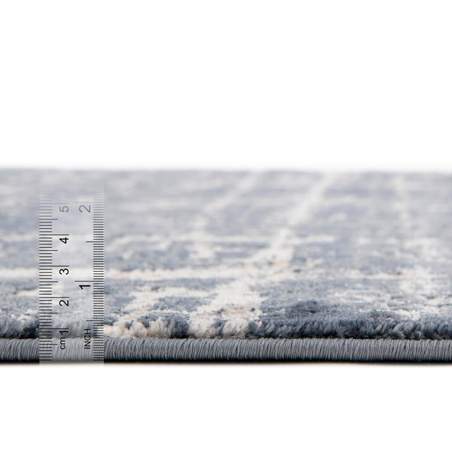 Navy Blue 9' x 12' 2 Jill Zarin Uptown Rectangle Area Rug 70% Polypropylene & 30% Polyester Contemporary Carpet for Living, Dining, Office, Bedroom for Sale at Rug Engine