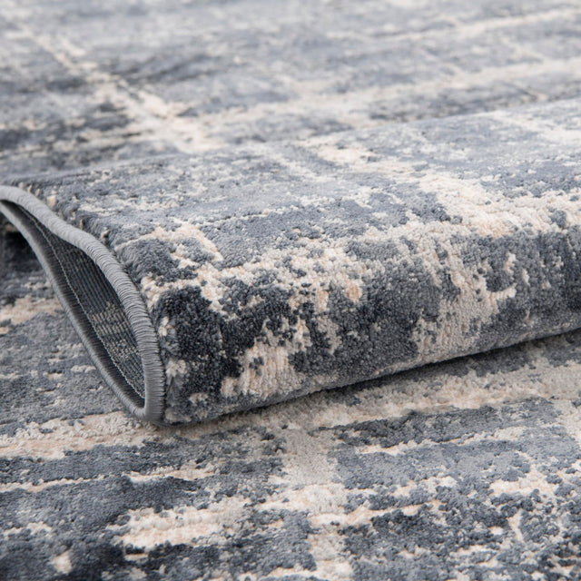 Navy Blue 9' x 12' 2 Jill Zarin Uptown Rectangle Area Rug 70% Polypropylene & 30% Polyester Contemporary Carpet for Living, Dining, Office, Bedroom for Sale at Rug Engine