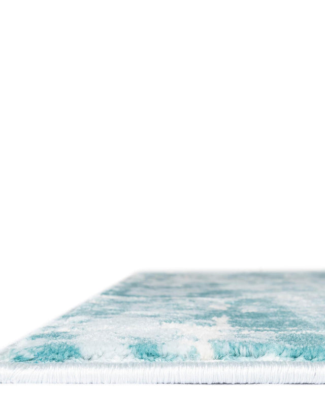 Turquoise 5' 1 x 8' Jill Zarin Uptown Rectangle Area Rug 70% Polypropylene & 30% Polyester Contemporary Carpet for Living, Dining, Office, Bedroom for Sale at Rug Engine