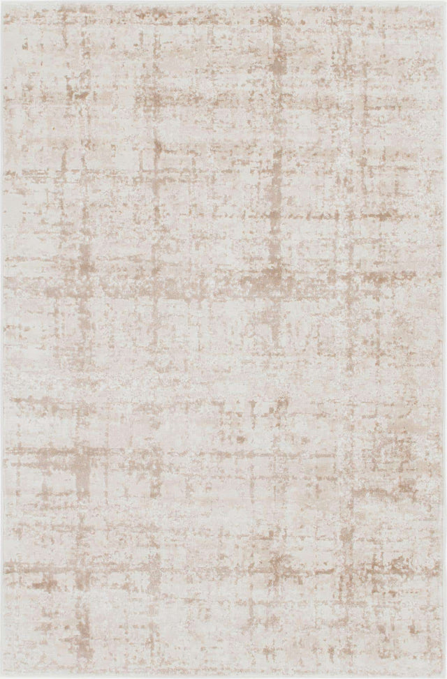 Beige 4' 1 x 6' 1 Jill Zarin Uptown Rectangle Area Rug 70% Polypropylene & 30% Polyester Contemporary Carpet for Living, Dining, Office, Bedroom for Sale at Rug Engine