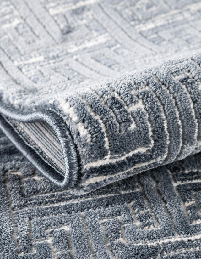 Navy Blue 5' 1 x 8' Jill Zarin Uptown Rectangle Area Rug 70% Polypropylene & 30% Polyester Contemporary Carpet for Living, Dining, Office, Bedroom for Sale at Rug Engine