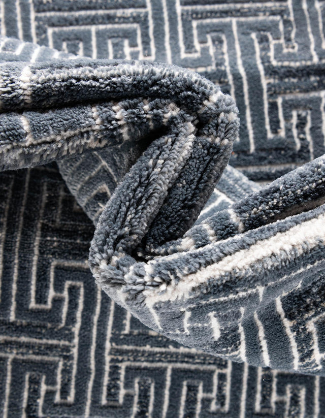 Navy Blue 5' 1 x 8' Jill Zarin Uptown Rectangle Area Rug 70% Polypropylene & 30% Polyester Contemporary Carpet for Living, Dining, Office, Bedroom for Sale at Rug Engine
