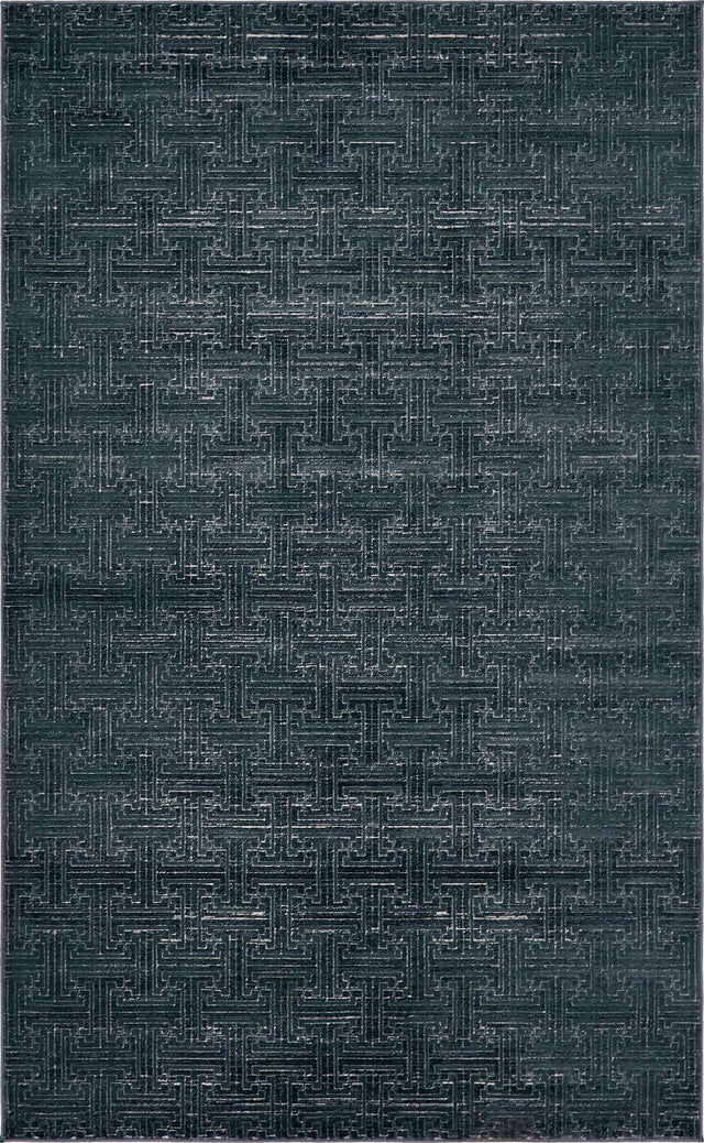 Navy Blue 5' 1 x 8' Jill Zarin Uptown Rectangle Area Rug 70% Polypropylene & 30% Polyester Contemporary Carpet for Living, Dining, Office, Bedroom for Sale at Rug Engine