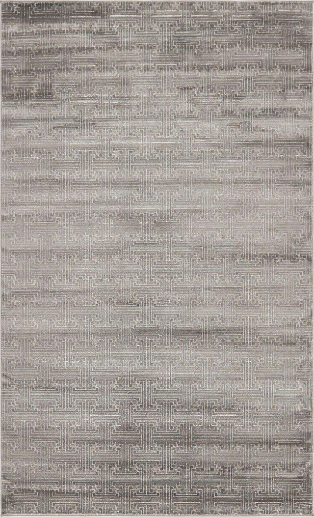 Gray 5' 1 x 8' Jill Zarin Uptown Rectangle Area Rug 70% Polypropylene & 30% Polyester Contemporary Carpet for Living, Dining, Office, Bedroom for Sale at Rug Engine