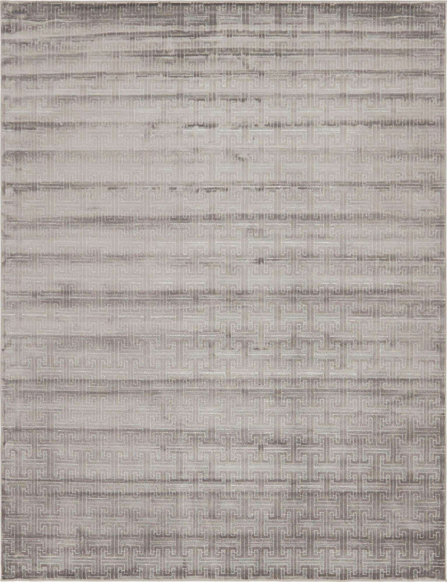 Gray 8' x 10' Jill Zarin Uptown Rectangle Area Rug 70% Polypropylene & 30% Polyester Contemporary Carpet for Living, Dining, Office, Bedroom for Sale at Rug Engine